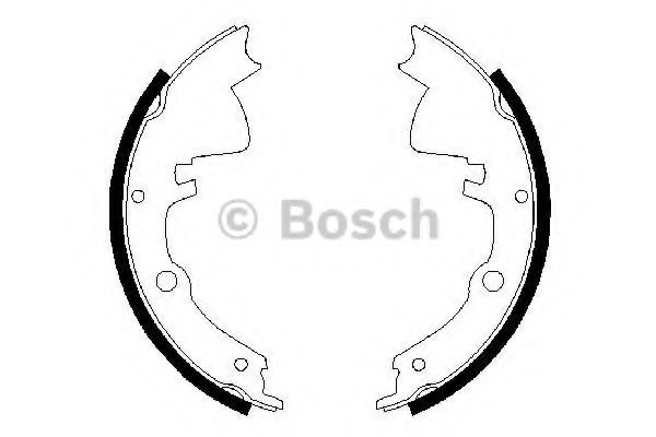 BOSCH 0 986 487 394 Brake Shoe Set